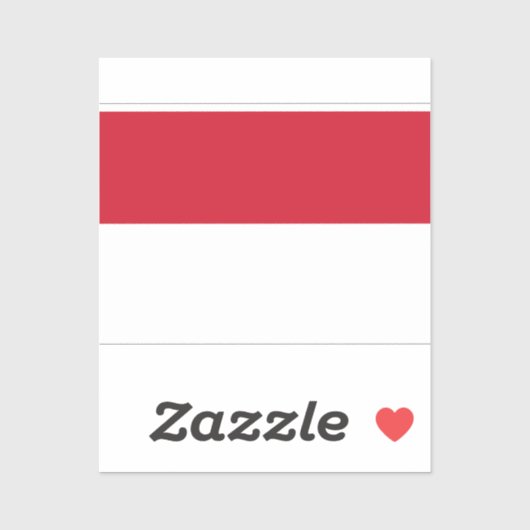 Flagge des Monaco-Aufklebers Aufkleber (Blatt)