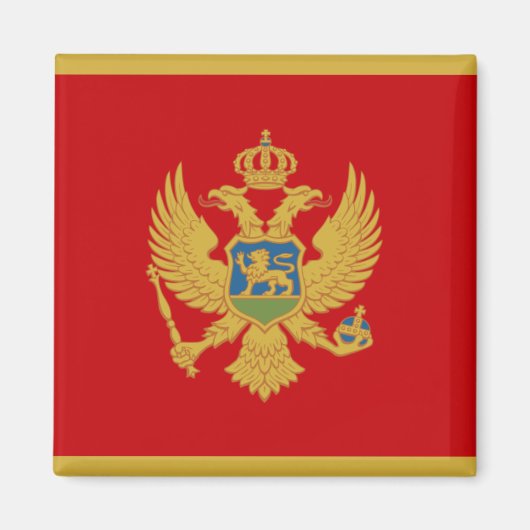 Flagge des montenegrinischen Magnet (Vorne)