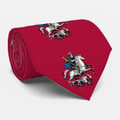 Flagge des Moskauer Gebiets Krawatte (Gerollt)