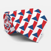 Flagge des Musters der Tschechischen Republik Krawatte (Gerollt)