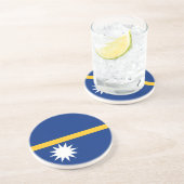 Flagge des Nauru-Untersetzer Untersetzer (Seite)