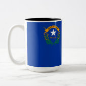Flagge des Nevada-Staat Zweifarbige Tasse (Links)