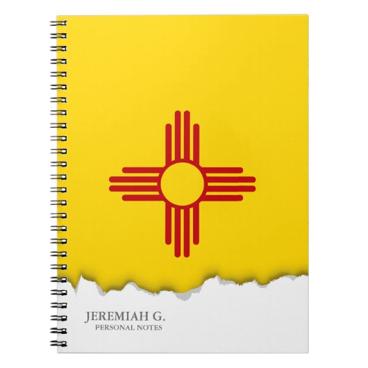 Flagge des New Mexiko Notizblock (Vorderseite)