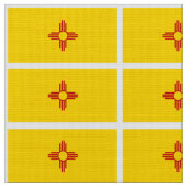 Flagge des New Mexiko Stoff (Nahaufnahme)