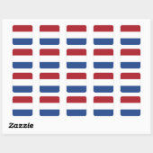 Flagge des niederländischen Square Sticker (Blatt)