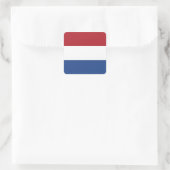 Flagge des niederländischen Square Sticker (Tasche)