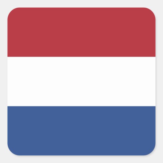Flagge des niederländischen Square Sticker (Vorderseite)