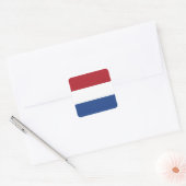 Flagge des niederländischen Square Sticker (Umschlag)