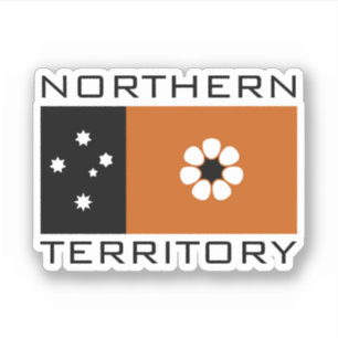 Flagge des nördlichen Hoheitsgebiets (AUSTRALIEN) Aufkleber