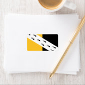 Flagge des Norfolk-Landkreises, England Adressaufkleber (Insitu)