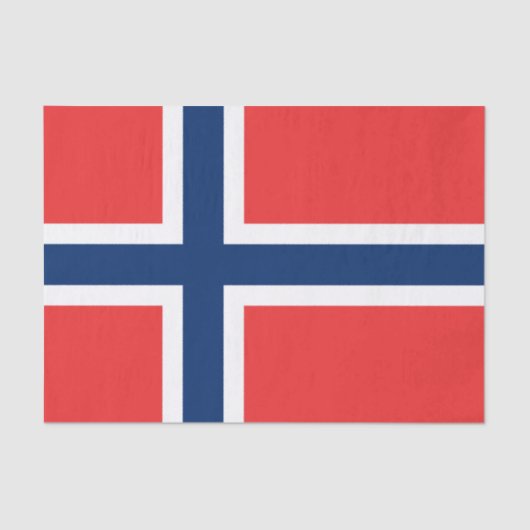Flagge des Norwegen-Seidenpapiers Seidenpapier (Vorderseite)