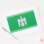 Flagge des Oblast Tscherniwtsi, Ukraine Rechteckiger Aufkleber (Umschlag)