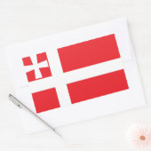 Flagge des Oblast Volyn, Ukraine Rechteckiger Aufkleber (Umschlag)