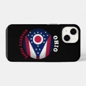FLAGGE DES OHIO-BUCKEYE-STAATES iPhone HÜLLE (Rückseite (Horizontal))