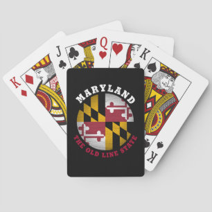FLAGGE DES OLD LINE STATE MARYLAND SPIELKARTEN