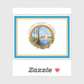 Flagge des Orangen Landkreises, Florida Aufkleber (Blatt)