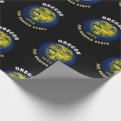 FLAGGE DES OREGON-BIBER-STAAATES GESCHENKPAPIER (Ecke)