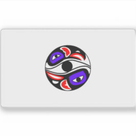 Flagge des organisierten Dorfes Kake, USA Aufkleber