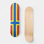 Flagge des Orkney-Skateboards Skateboard (Vorderseite)