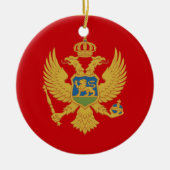 Flagge des Ornaments Montenegro Keramik Ornament (Vorne)
