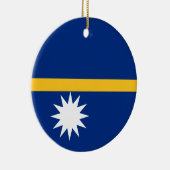 Flagge des Ornaments Nauru Keramikornament (Rechts)