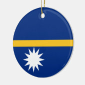 Flagge des Ornaments Nauru Keramikornament (Links)