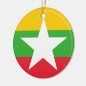 Flagge des Ornaments von Myanmar Keramikornament (Links)