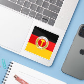 Flagge des ostdeutschen Präsidenten (1951-1953) Aufkleber (Laptop mit iPhone)