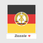 Flagge des ostdeutschen Präsidenten (1953-1955) Aufkleber (Blatt)