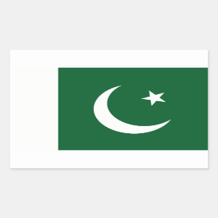 Flagge des Pakistan-Abziehbild-Aufklebers Rechteckiger Aufkleber
