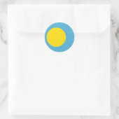 Flagge des Palau-Aufklebers Runder Aufkleber (Tasche)