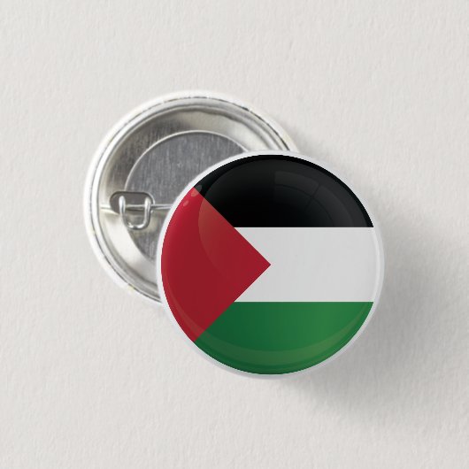 Flagge des Palestine Round-Icon-Symbols Button (Vorne & Hinten)