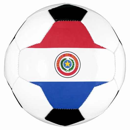 Flagge des Paraguay-Fußball-Balls Fußball (Vorderseite)