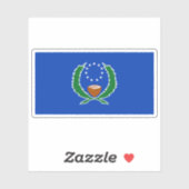 Flagge des pohnäischen Volkes, Mikronesien, Ozeani Aufkleber (Blatt)