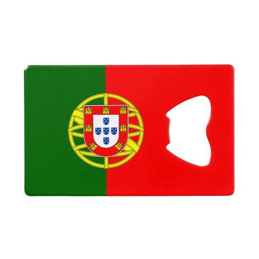 Flagge des Portugal-Kreditkarte-Flaschen-Öffners Kreditkarten Flaschenöffner (Rückseite Horizontal)