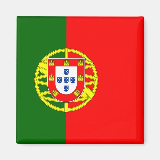 Flagge des portugiesischen Magnet (Platz) (Vorne)