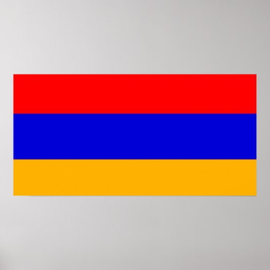 Flagge des Posters Armenien Poster (Vorne)
