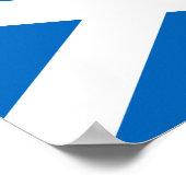 Flagge des Posters von Schottland Poster (Ecke)