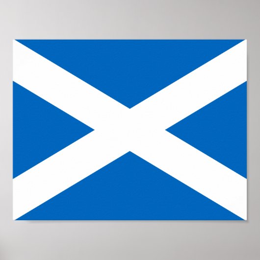 Flagge des Posters von Schottland Poster (Vorne)