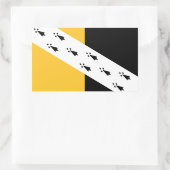 Flagge des rechteckigen Aufklebers Norfolk Rechteckiger Aufkleber (Tasche)