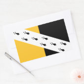 Flagge des rechteckigen Aufklebers Norfolk Rechteckiger Aufkleber (Umschlag)