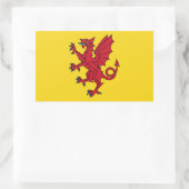 Flagge des rechteckigen Aufklebers Somerset Rechteckiger Aufkleber (Tasche)