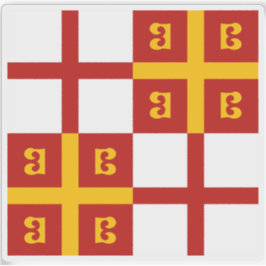 Flagge des Reiches Konstantinopel (alias 1350) Aufkleber