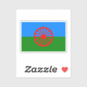 Flagge des rumänischen Volkes Aufkleber (Blatt)