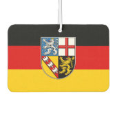 Flagge des Saarland Baby Bib Autolufterfrischer (Vorderseite)