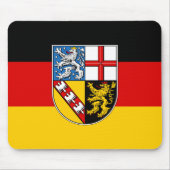 Flagge des Saarland-Mauspad Mousepad (Vorne)