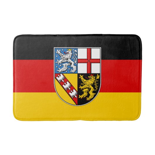 Flagge des Saarlandes Badematte (Vorderseite)