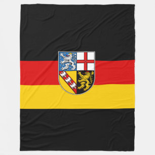 Flagge des Saarlandes Fleece Blanket