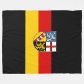 Flagge des Saarlandes Fleece Blanket (Vorderseite (Horizontal))