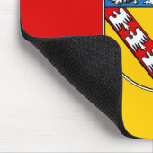 Flagge des Saarlandes Mauspad (Ecke)